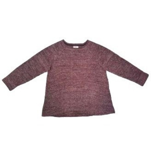 Style & Co Plus Size Marl Pointelle Cuffe Sweater Cherry Pie Combo 3X - Picture 1 of 2